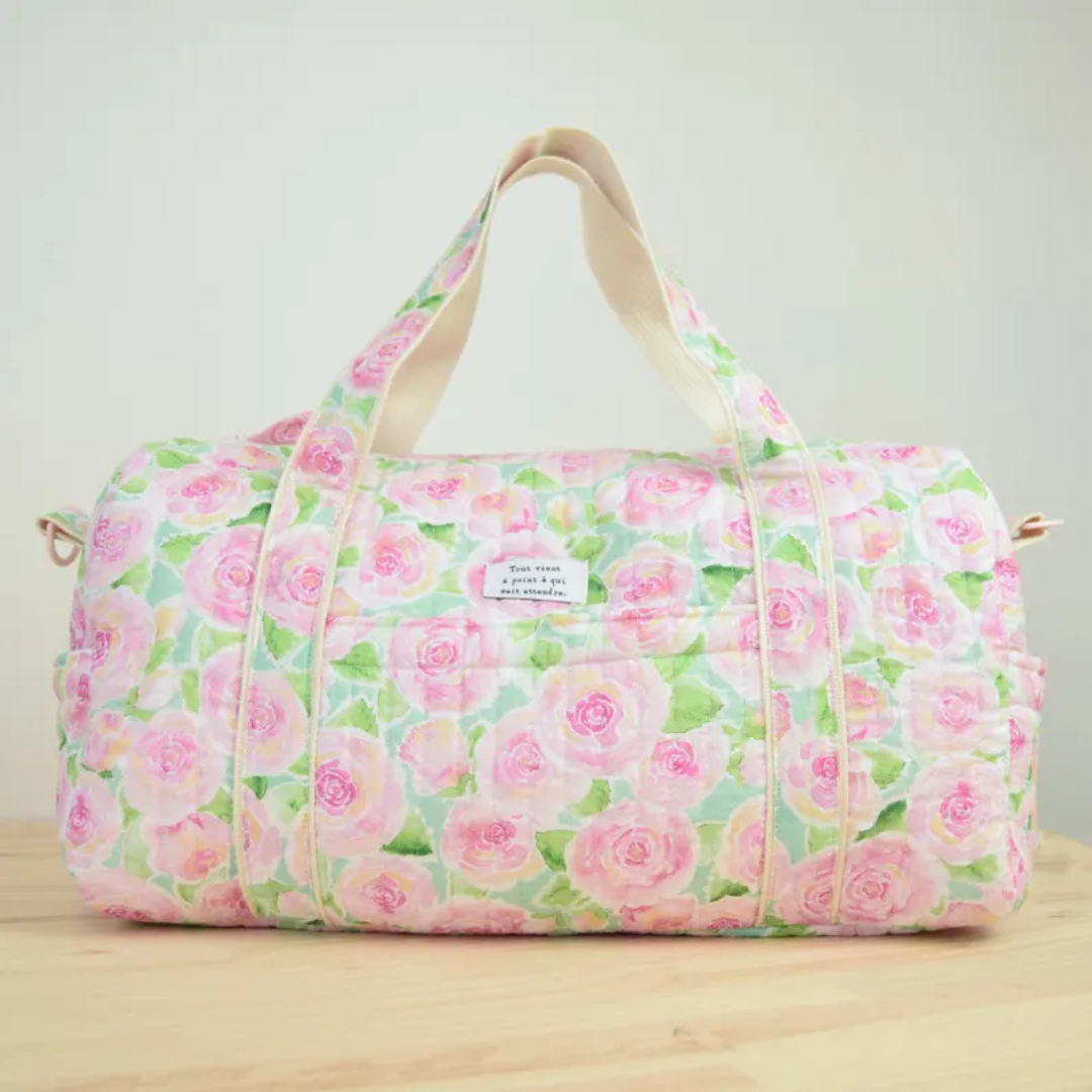 Duffle Bag with Trolley Sleeve and Pockets, Travel Bag Sewing Pattern PDF & Video Tutorial