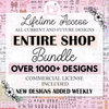 Whole Shop Bundle, Every Sewing Pattern Created, All Current & Future Sewing Patterns, Lifetime Access